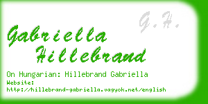 gabriella hillebrand business card